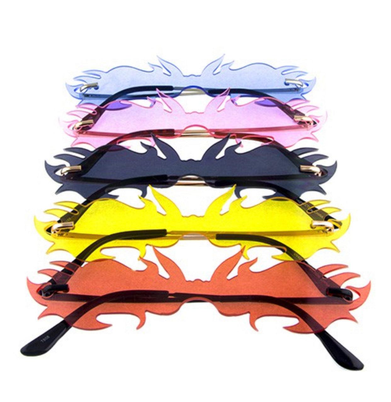 Fire Flaming Cat Eye Sunglasses - Weekend Shade Sunglasses