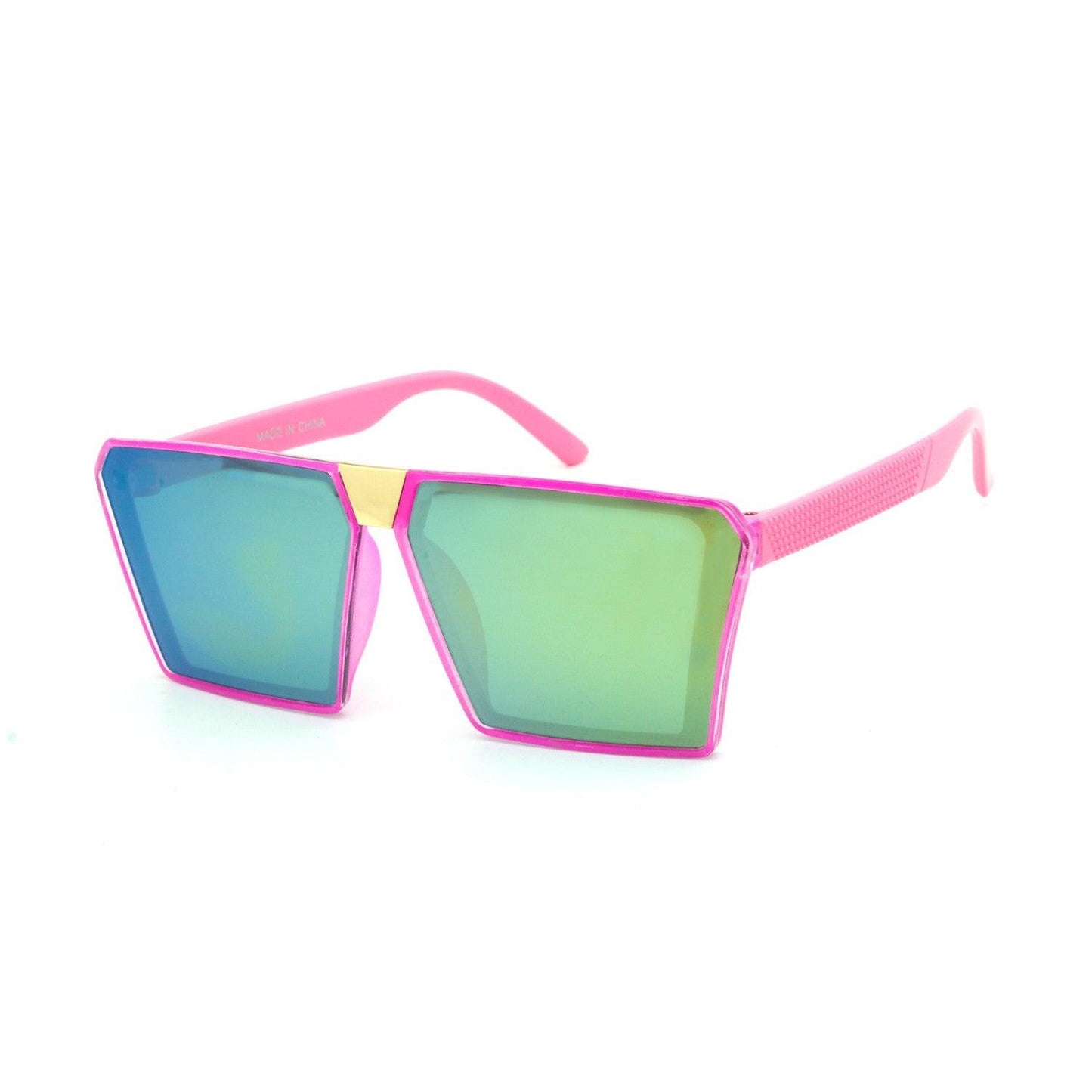 Kids Neon Oversize Square Sunglasses - Weekend Shade Sunglasses