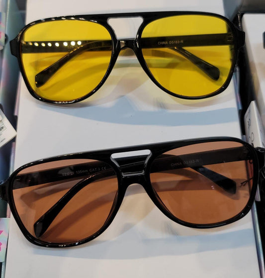 Men Round Plastic Frame Sunglasses - Weekend Shade Sunglasses