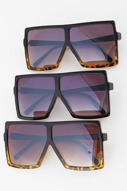 Oversize Square Black Sunglasses - Weekend Shade Sunglasses