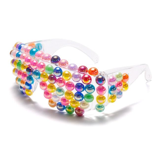 Pearl Oversize Goggle Glasses - Weekend Shade Sunglasses