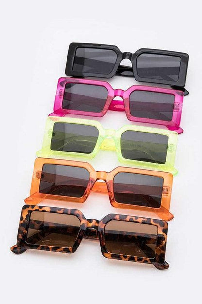 "No Good"  Retro Square Sunglasses - Weekend Shade Sunglasses
