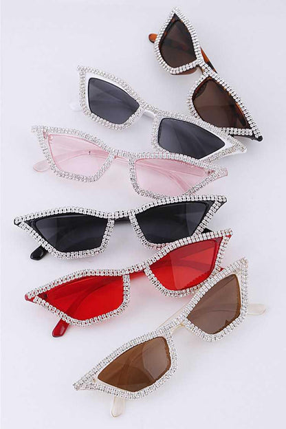 Rhinestone Cateye Iconic Sunglasses - Weekend Shade Sunglasses