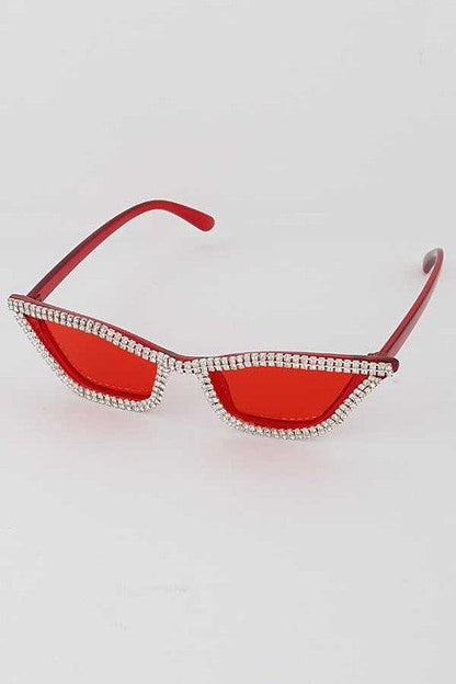 Rhinestone Cateye Iconic Sunglasses - Weekend Shade Sunglasses