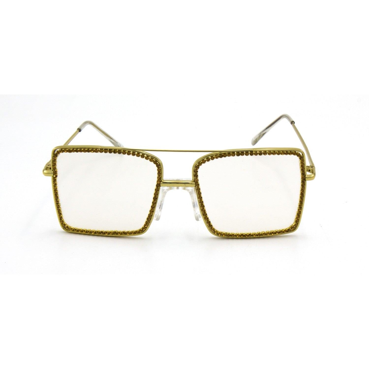Square Rhinestone Frames - Weekend Shade Sunglasses