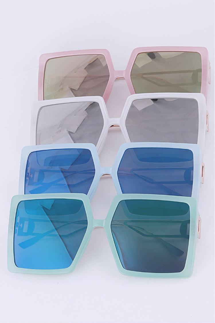 Pastel Square Iconic Sunglasses - Weekend Shade Sunglasses