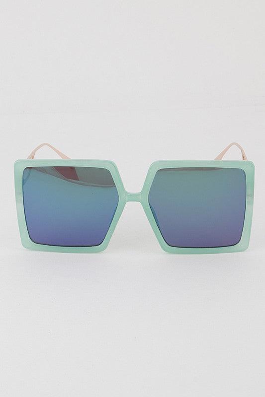 Pastel Square Iconic Sunglasses - Weekend Shade Sunglasses
