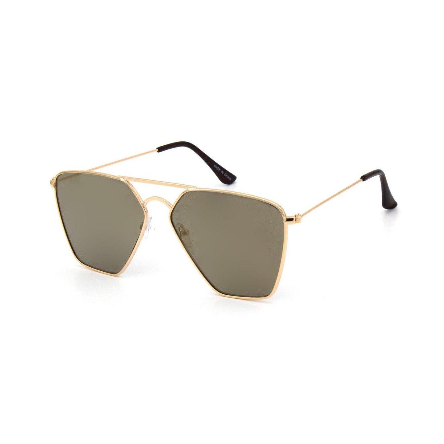 "Gemini" Oversize Metal Sunglasses - Weekend Shade Sunglasses