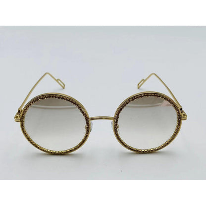 Round Rhinestone Glasses - Weekend Shade Sunglasses